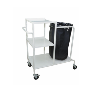 LINEN TROLLEY WITH THREE SHELVES AND BAG C-4406